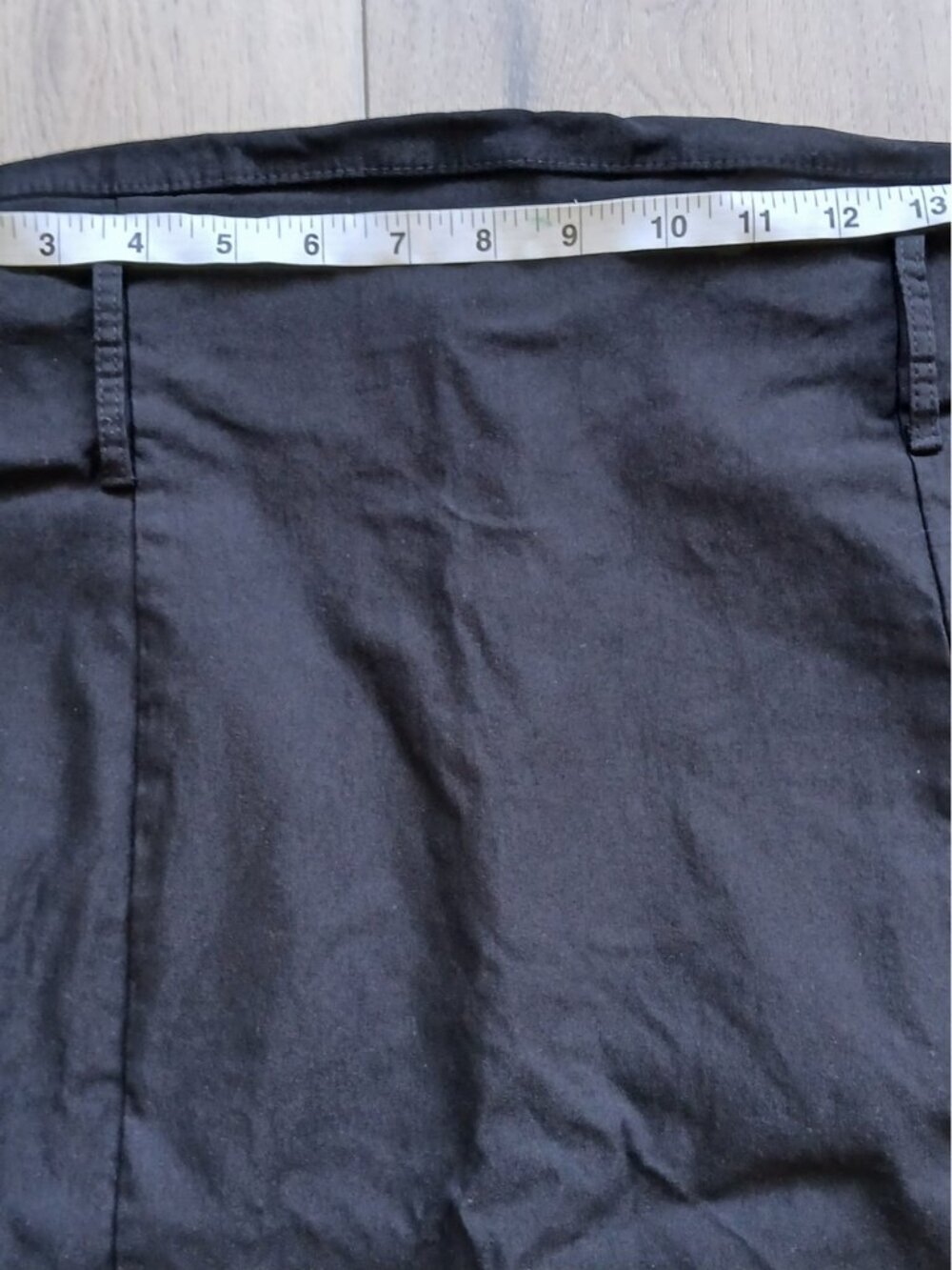 Le Château Black Pencil Skirt 15/16 Office Core Minimalist Workwear Canada Made - Picture 2 of 7